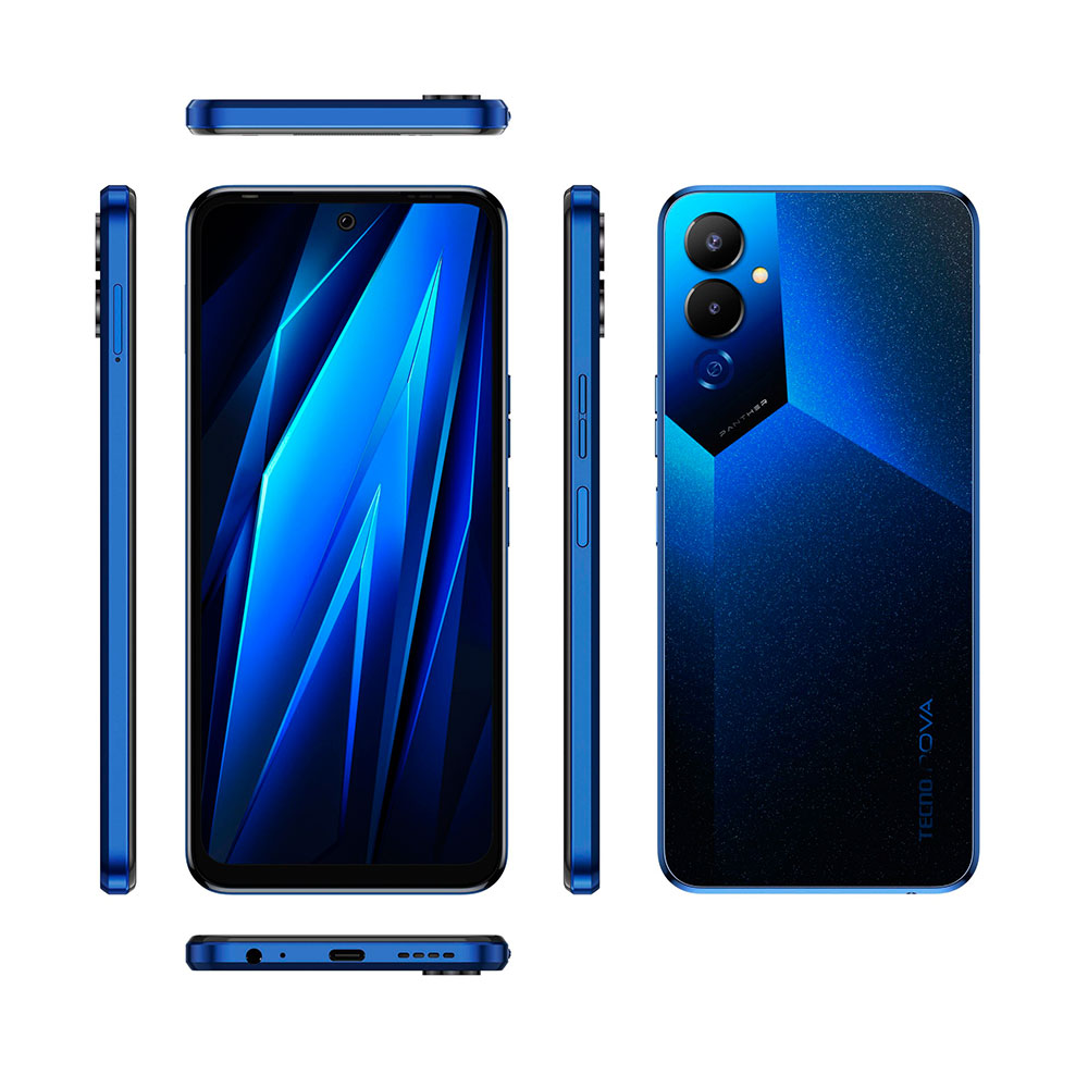 Смартфон Tecno Pova-4 (LG7n) ​​8/128GB Dual Sim Cryolite Blue (4895180789199)