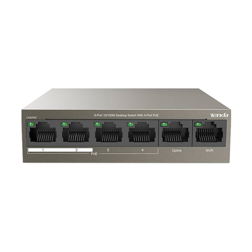 Комутатор Tenda TEF1106P-4-63W