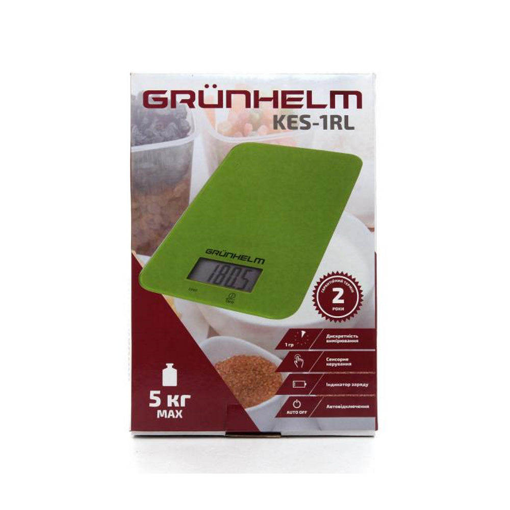 Весы кухонные Grunhelm KES-1RL