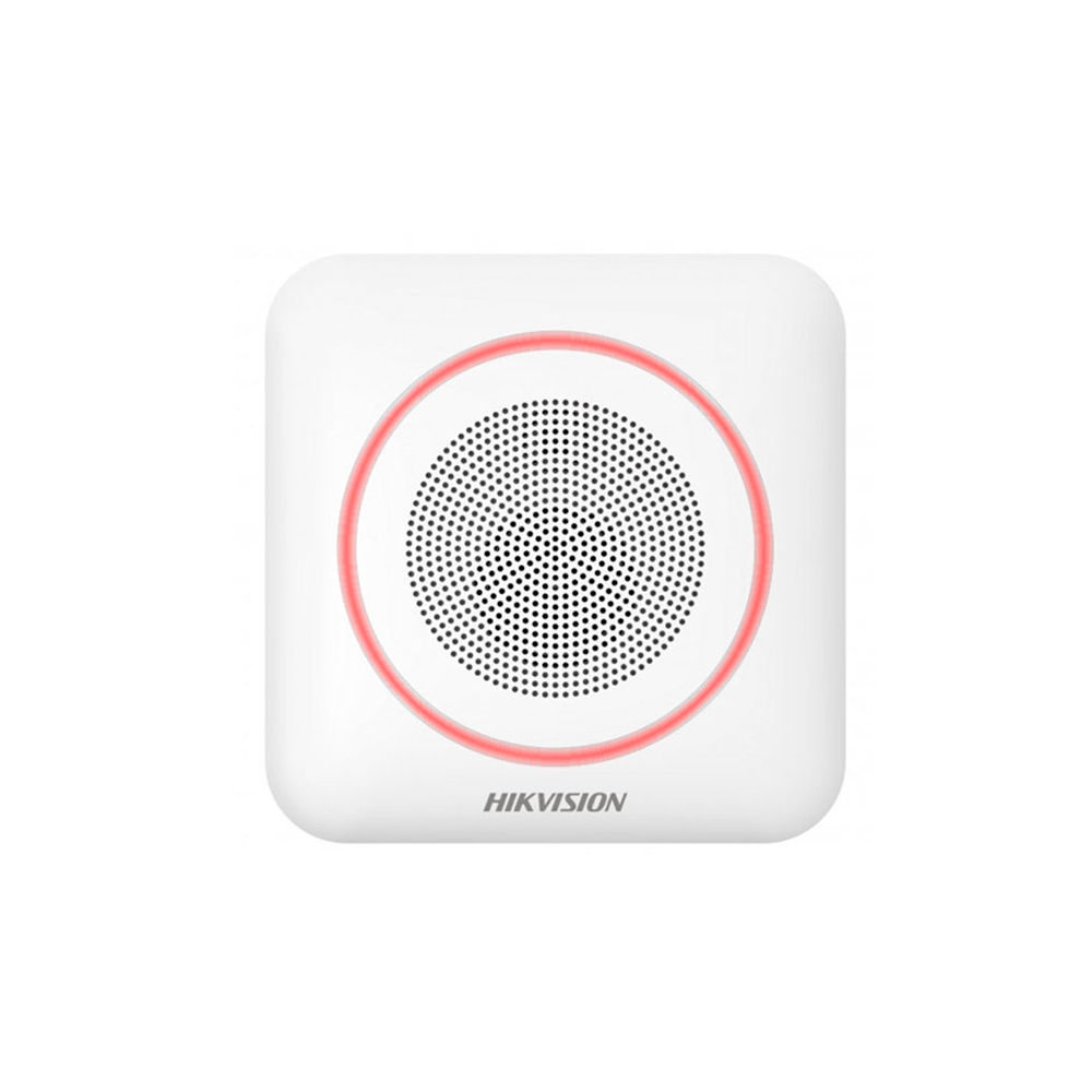 Беспроводная сирена Hikvision DS-PS1-II-WE/Red