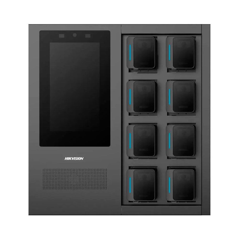 8-портовая двухсистемная док-станция с сенсорным экраном Hikvision DS-MDS003/2T/8/TYPEC