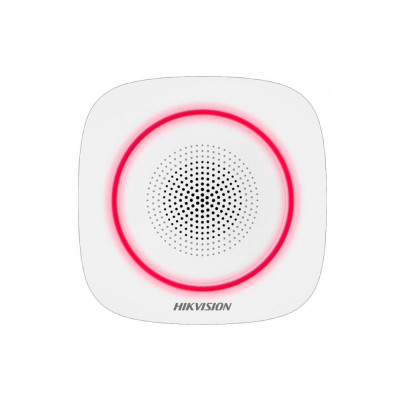 Беспроводная внутренняя сирена (красная подсветка) Hikvision DS-PS1-I-WE-Red