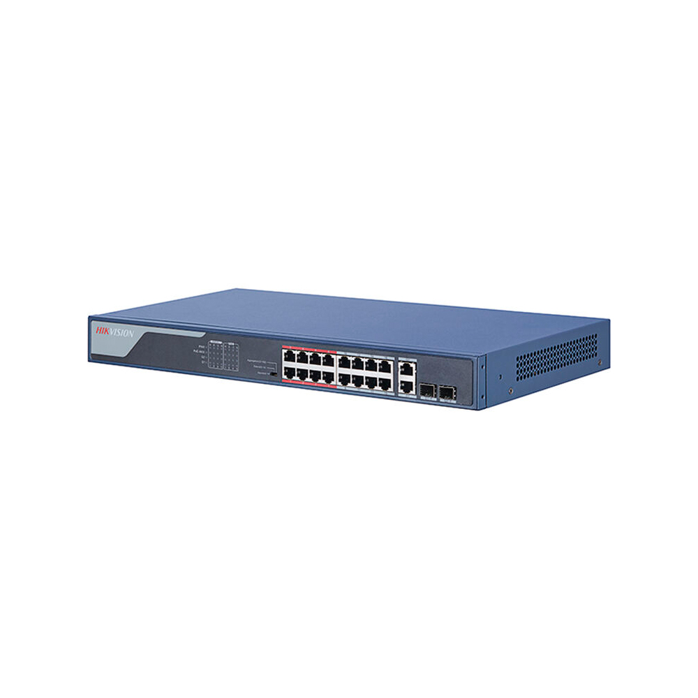 16-Портовый управляемый PoE Hikvision DS-3E1318P-EI