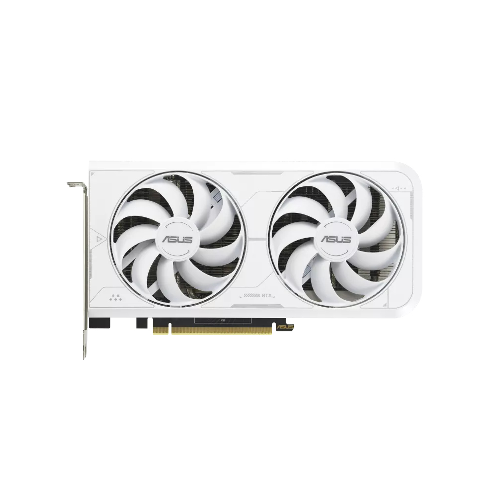 Видеокарта GF RTX 3060 Ti 8GB GDDR6X Dual White Asus (DUAL-RTX3060TI-8GD6X-WHITE)