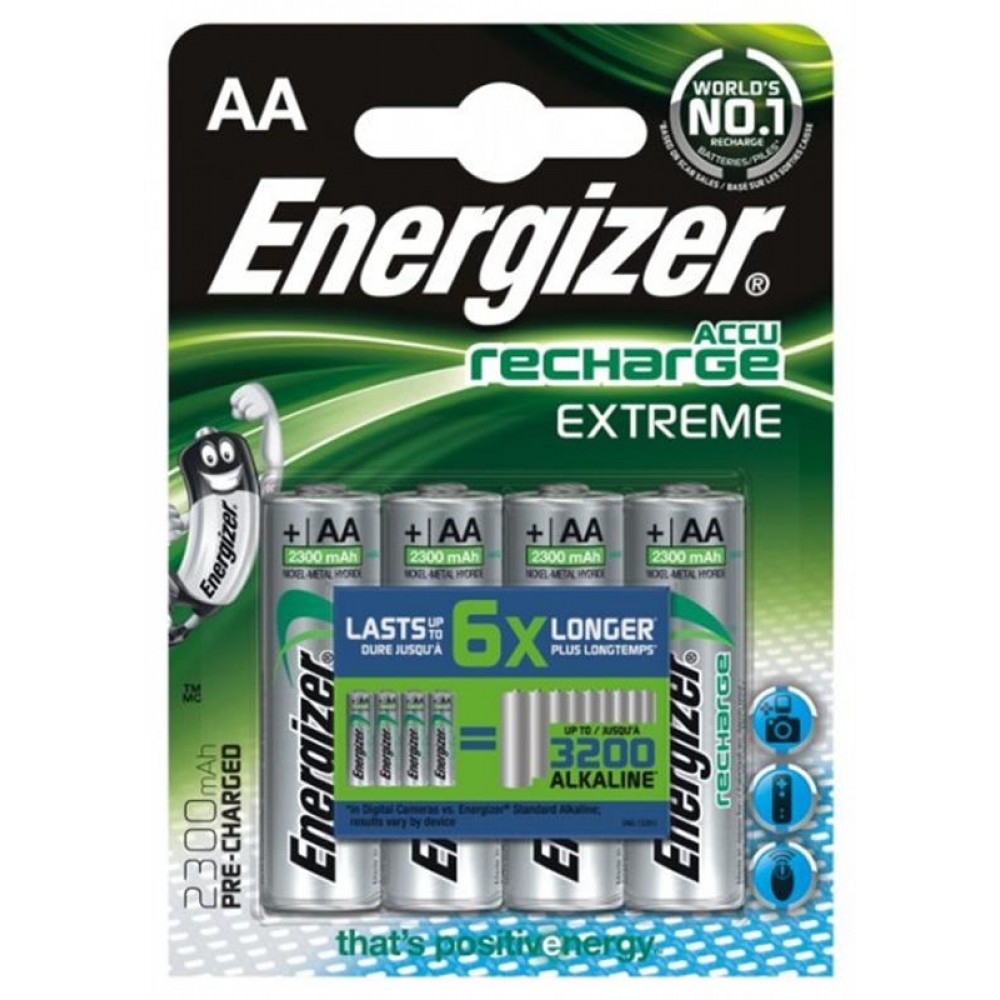 Аккумуляторы Energizer Recharge Extreme AA/HR06 LSD Ni-MH 2300 mAh BL 4шт