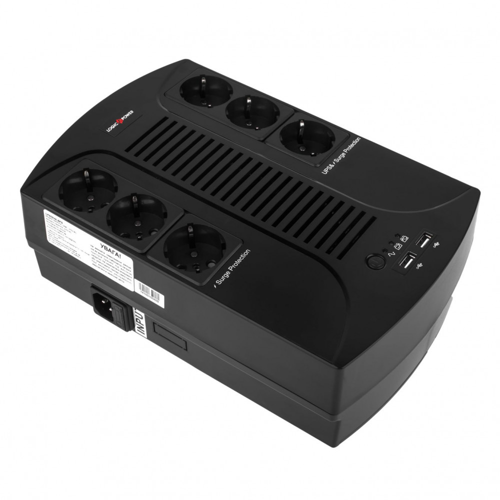 ДБЖ LogicPower 850VA-6PS
