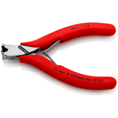 Кусачки торцеві Knipex для електроніки, 115 мм (64 11 115)