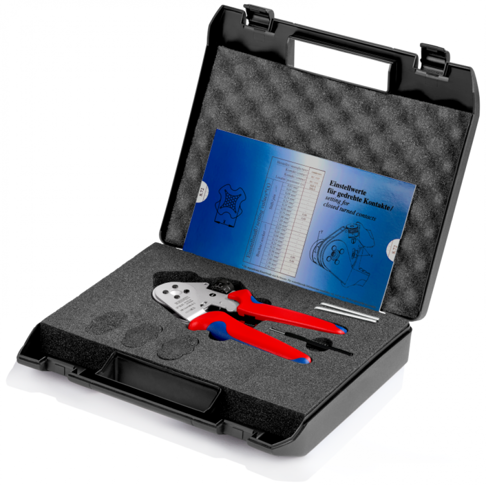 Инструмент для тетрагональной опрессовки точеных контактов Knipex (97 52 63)