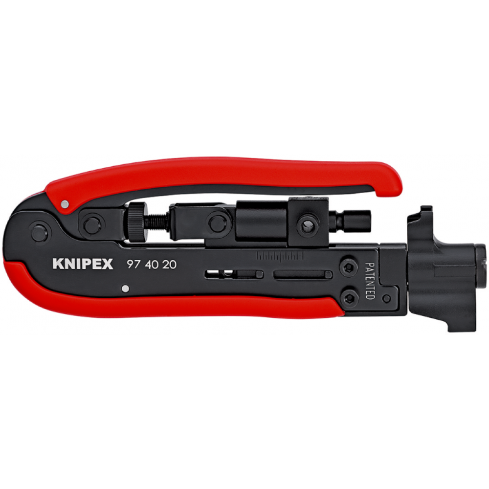 Компресійний інструмент Knipex для штекера на коаксіальний кабель (97 40 20 SB)