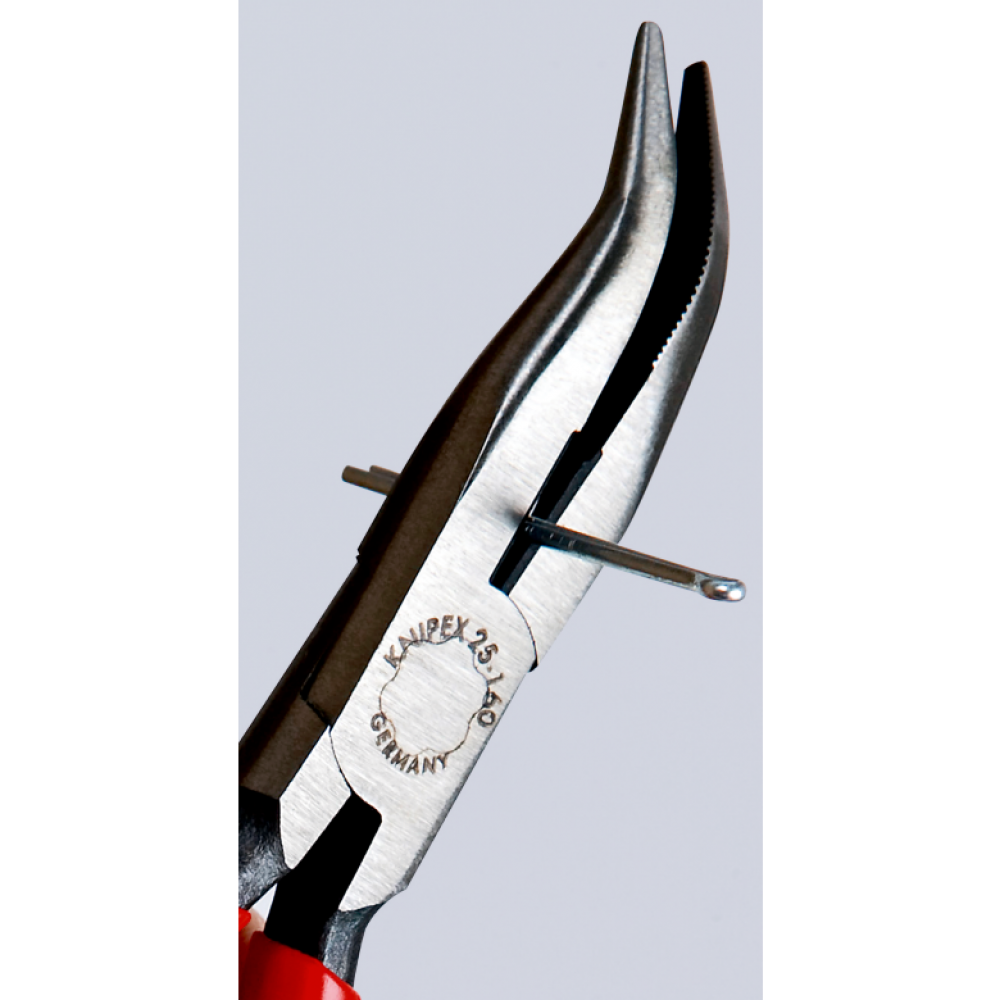 Плоскі круглогубці Knipex з ріжучими кромками, 160 мм (25 21 160)