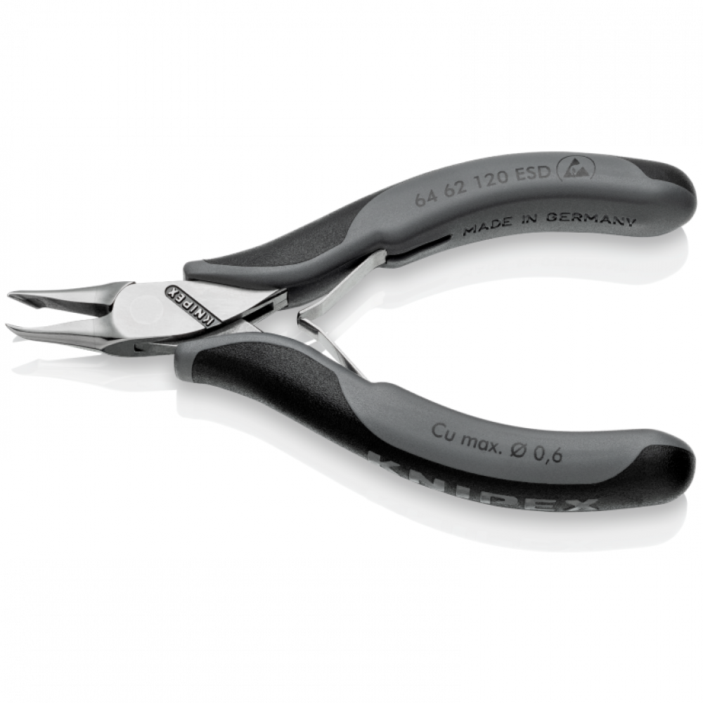 Кусачки торцевые Knipex ESD для электроники (антистатические), 120 мм (64 62 120 ESD)