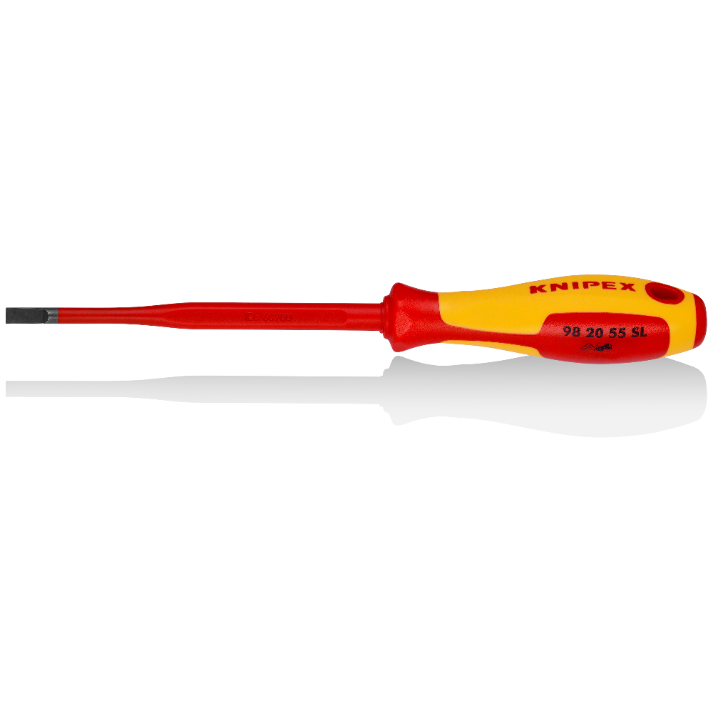 Викрутка Knipex плоска (тонка) SL 5,5х125 мм (98 20 55 SL)