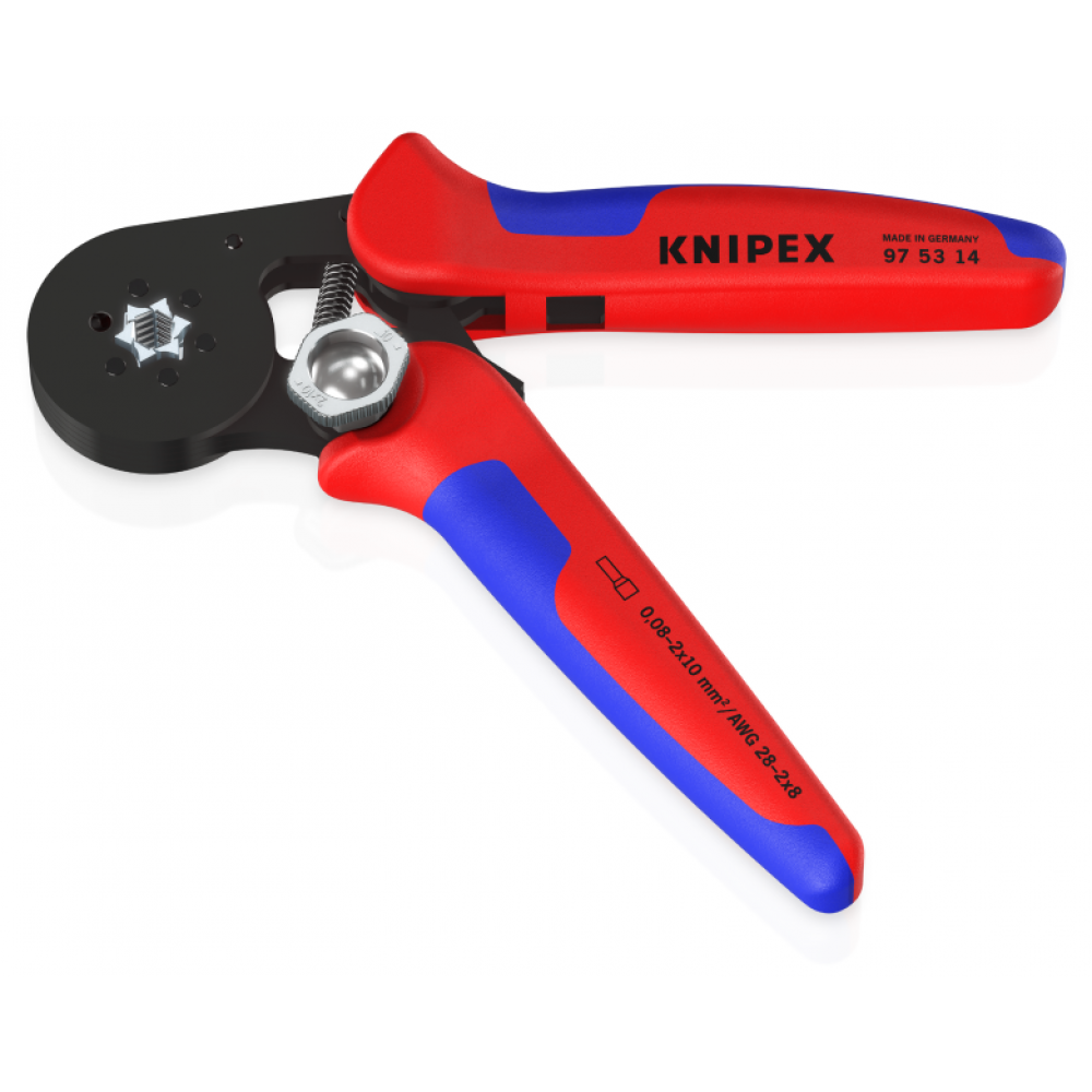 Інструмент Knipex для обжиму контактних гільз з автоналаштуванням, до 16 мм² (97 53 14)