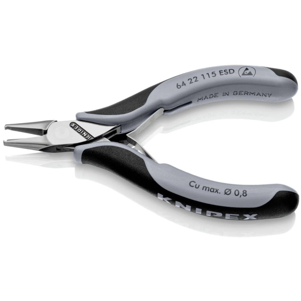 Кусачки торцевые Knipex ESD для электроники (антистатические), 115 мм (64 22 115 ESD)