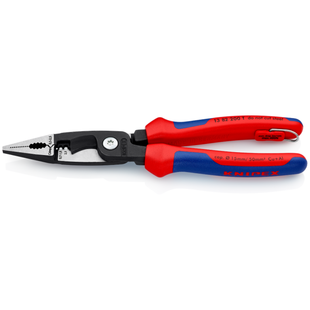 Электромонтажные клещи Knipex, 200 мм (13 82 200 T)