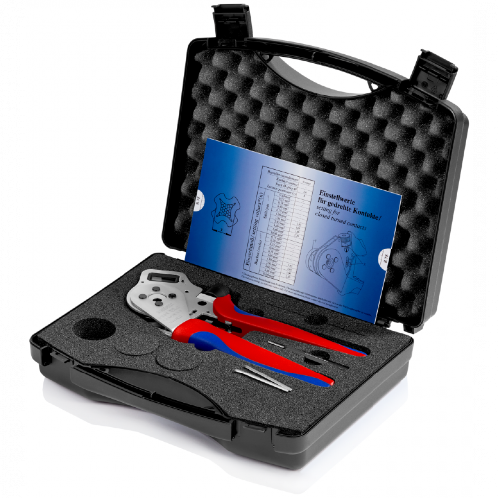 Инструмент Knipex для тетрагонального опрессования наточенных контактов (97 52 65 DG)