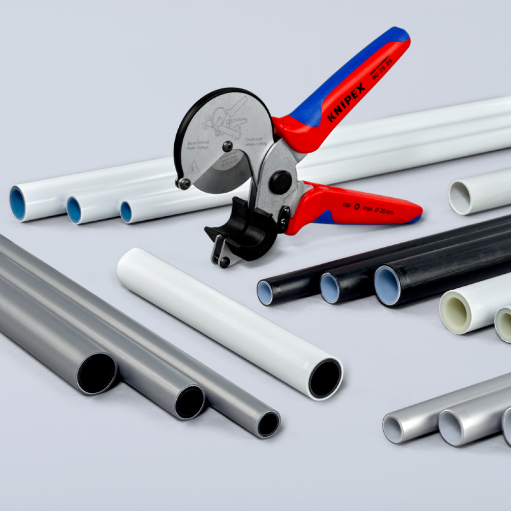 Труборіз Knipex для композитних та пластикових труб до 26мм (90 25 25)