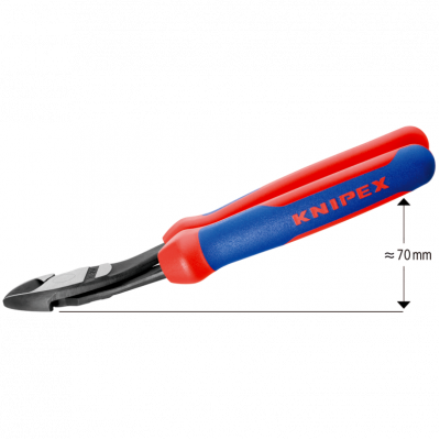 Кусачки бічні Knipex особливої потужності (фосфатовані), 200 мм (74 22 200)