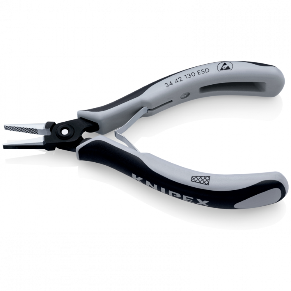 Прецизійні кусачки бокові Knipex ESD для електроніки (антистатичні), 130 мм (34 42 130 ESD)