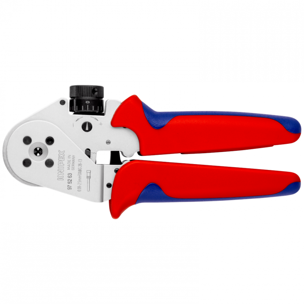 Инструмент для тетрагональной опрессовки точеных контактов Knipex (97 52 63)