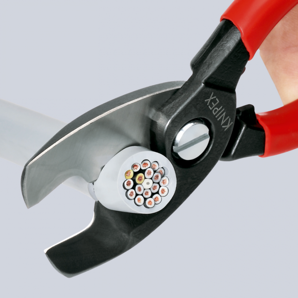 Ножиці для різання кабелів Knipex з подвійними різальними кромками Ø 20 мм / 70 мм² (95 12 200)