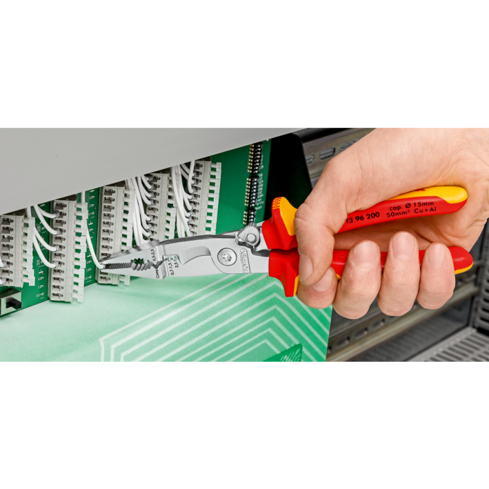 Электромонтажные клещи Knipex, 200 мм (13 82 200 T)