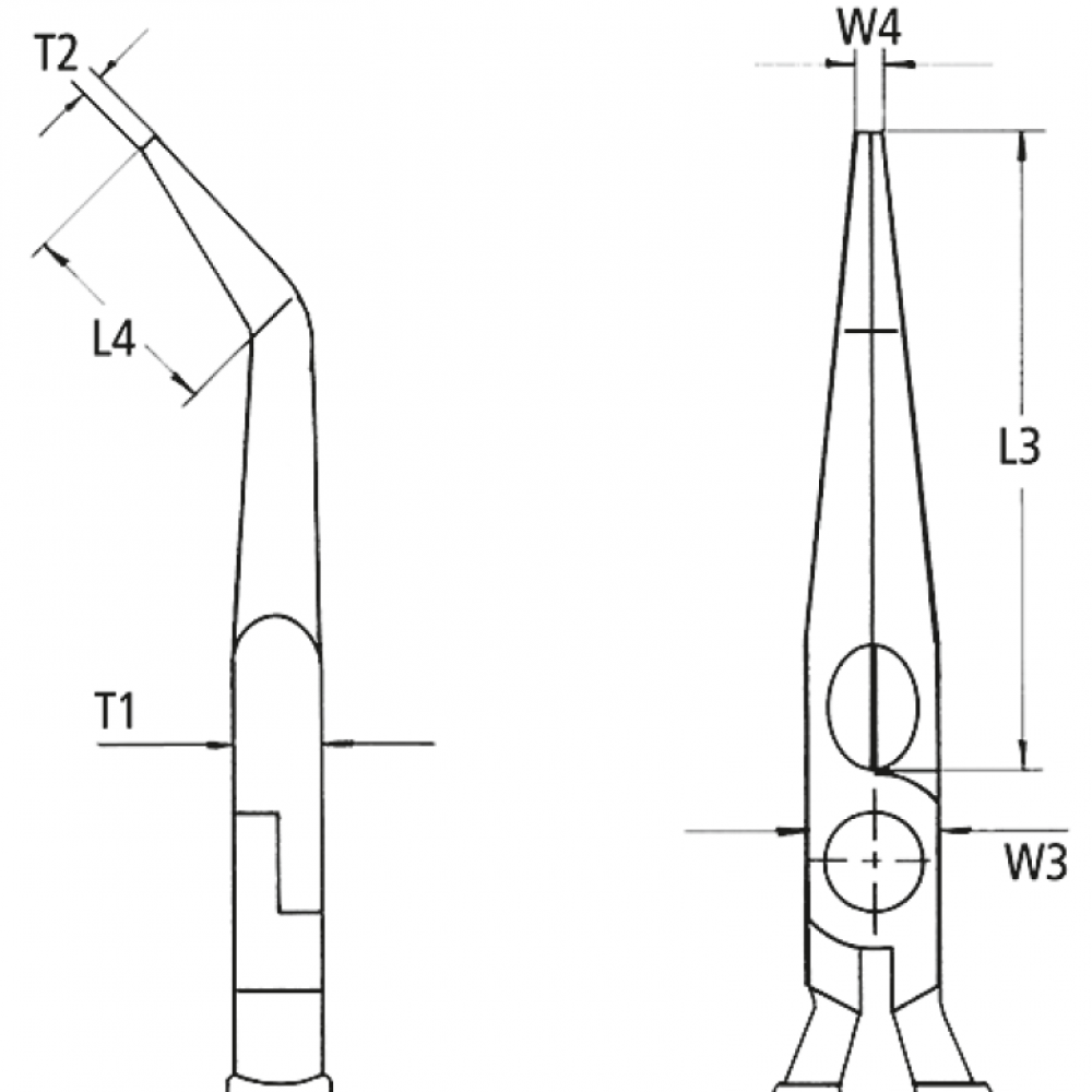 Острогубці Knipex захватні, 160 мм (31 21 160)