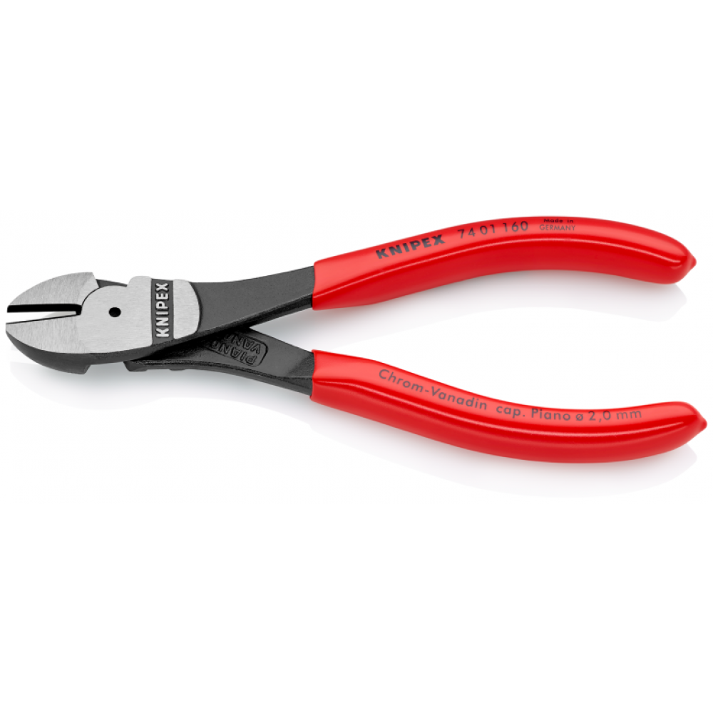 Кусачки бокові Knipex особливої потужності, 160 мм (74 01 160)