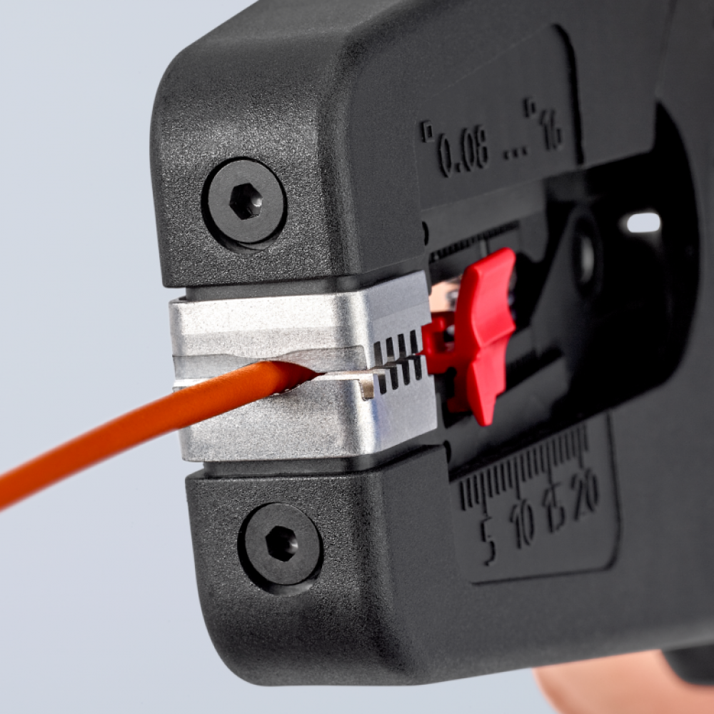 Стриппер автоматический Knipex PreciStrip16 c кабелерезом (0,08 - 16 мм²) (12 52 195)