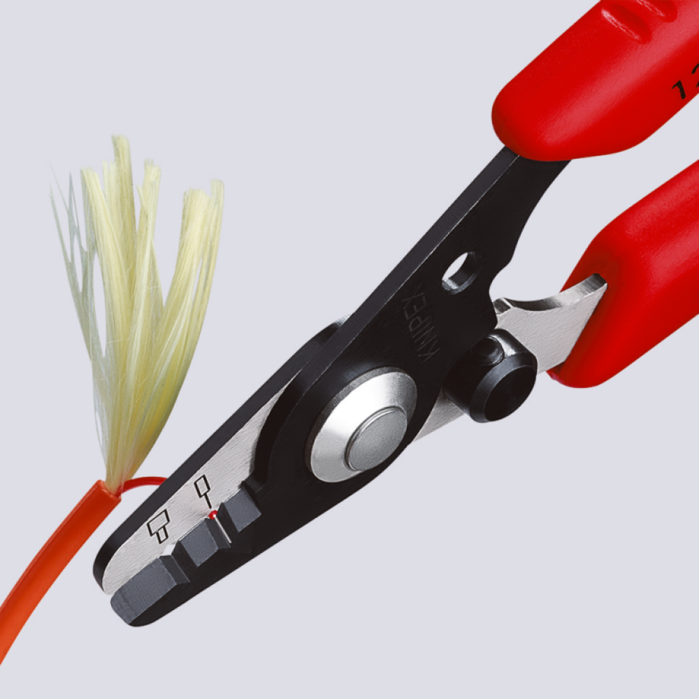 Инструмент Knipex для удаления изоляции со световодов , 130 мм (12 82 130 SB)