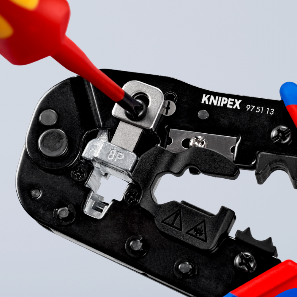 Інструмент для опресування штекерів Knipex типу Western (97 51 13)