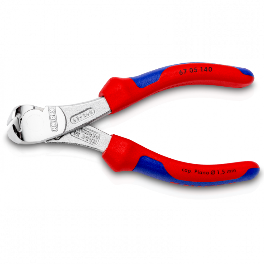 Кусачки Knipex торцеві для електроніки, 140 мм (67 05 140)