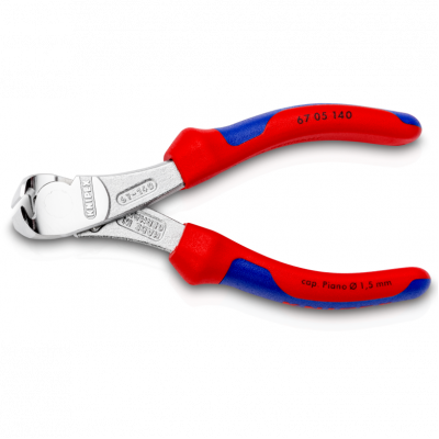 Кусачки Knipex торцеві для електроніки, 140 мм (67 05 140)