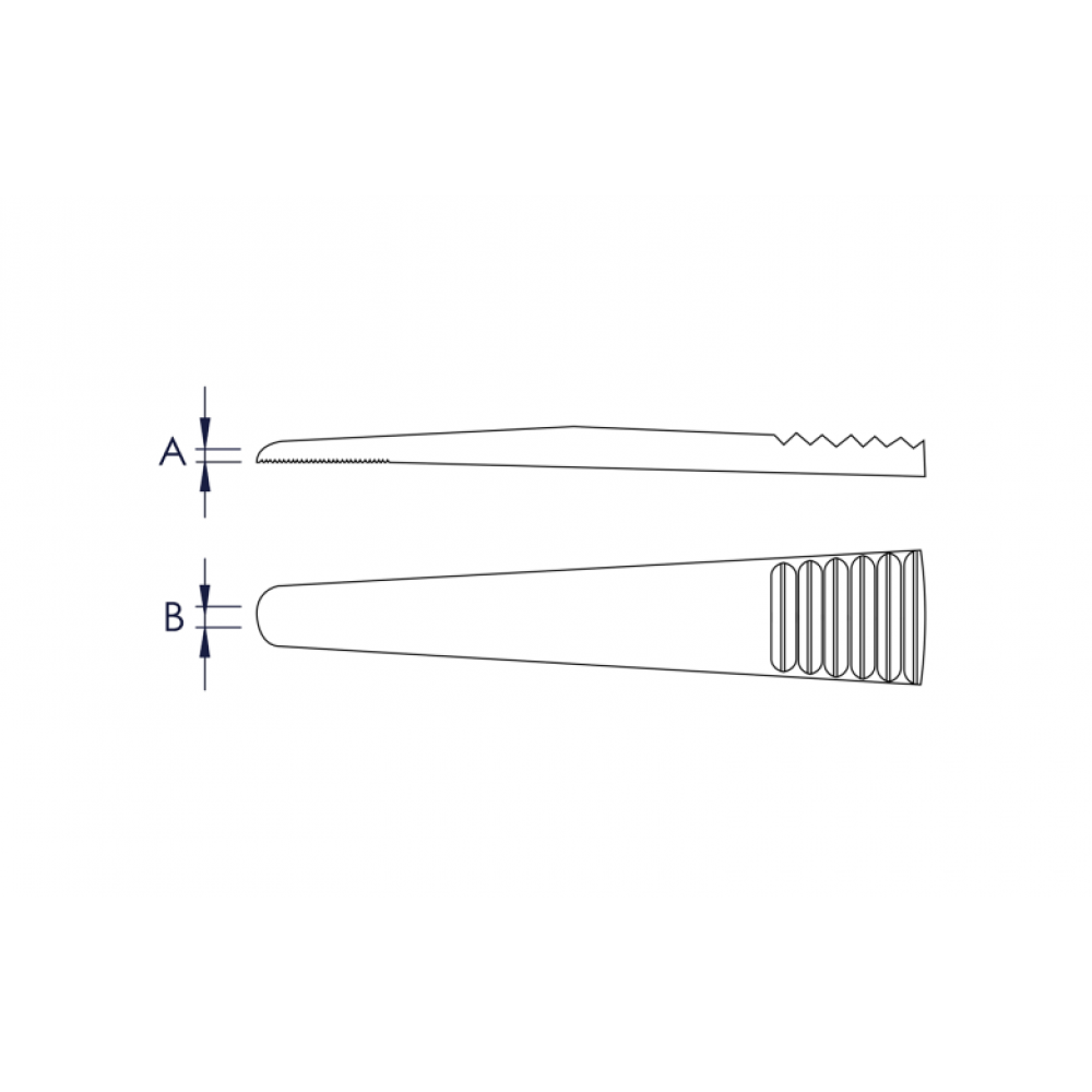 Пінцет Knipex захоплюючий прецизійний, 145 мм (92 72 45)
