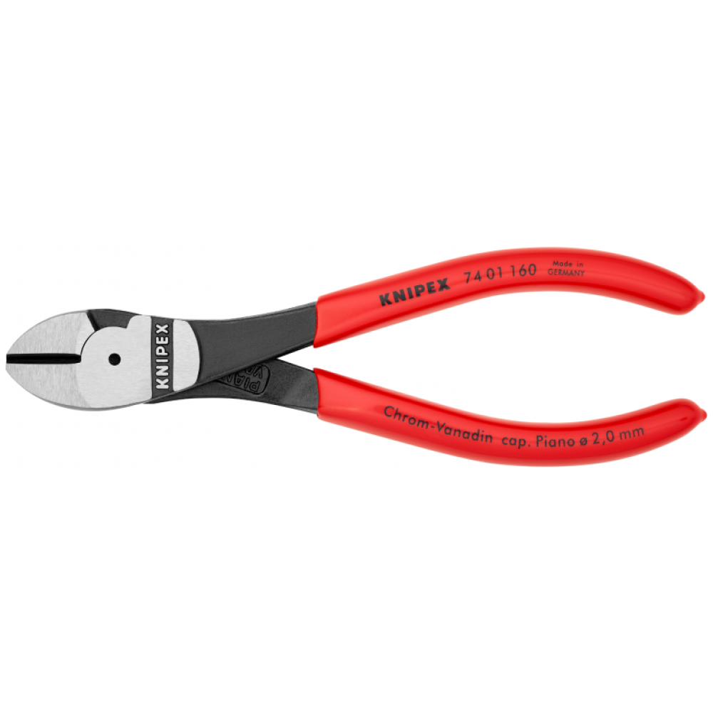 Кусачки бокові Knipex особливої потужності, 160 мм (74 01 160)