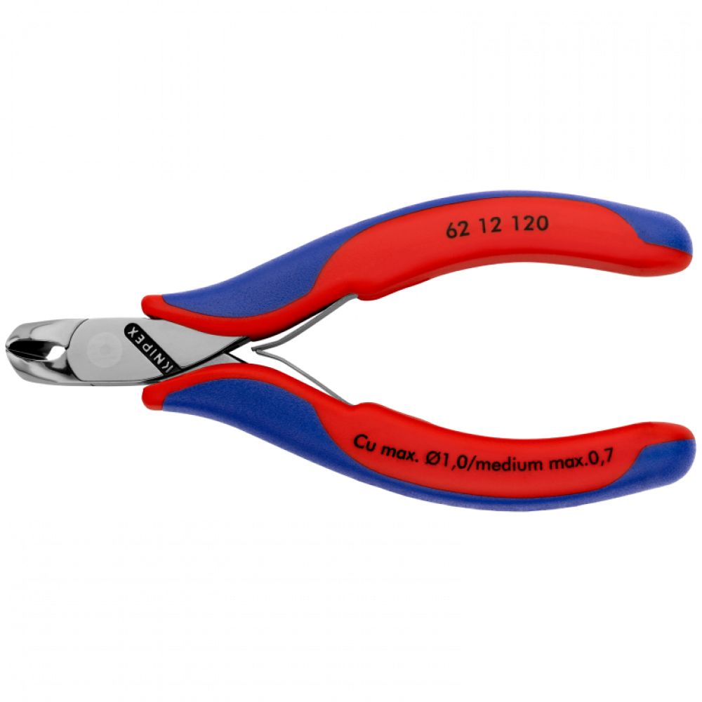 Кусачки кутові Knipex для електроніки, 120 мм (62 12 120)