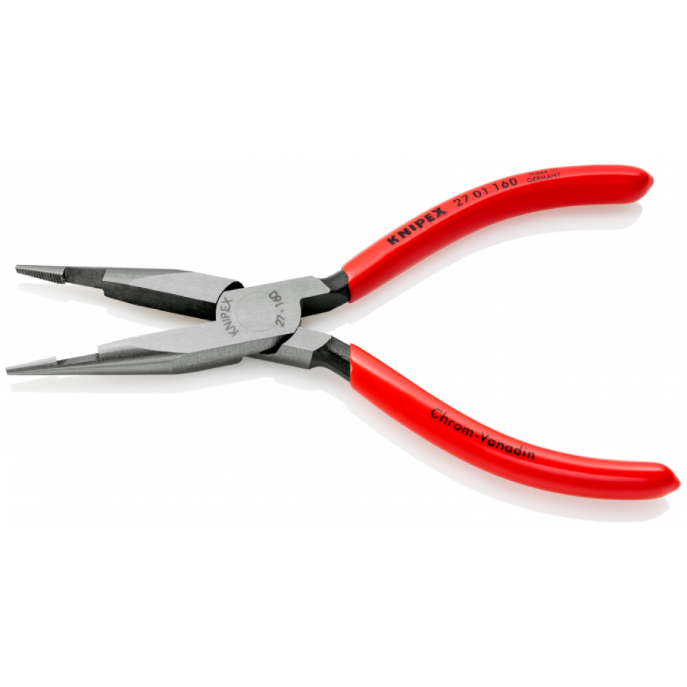 Плоскі круглогубці Knipex з ріжучими кромками в середній частині, 160 мм (27 01 160)