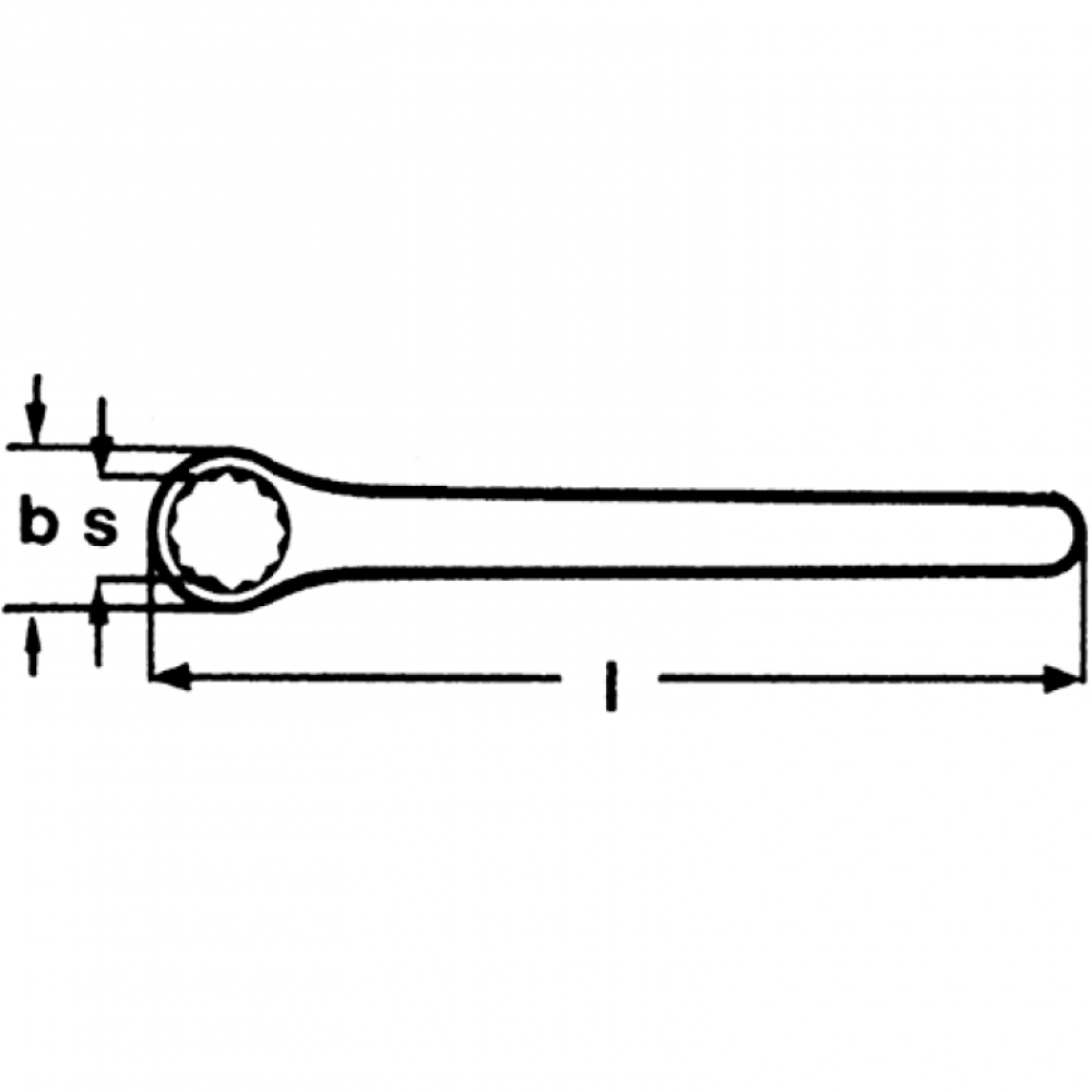 Ключ гаечный Knipex накидной , размер 7мм, 150 мм (98 01 07)