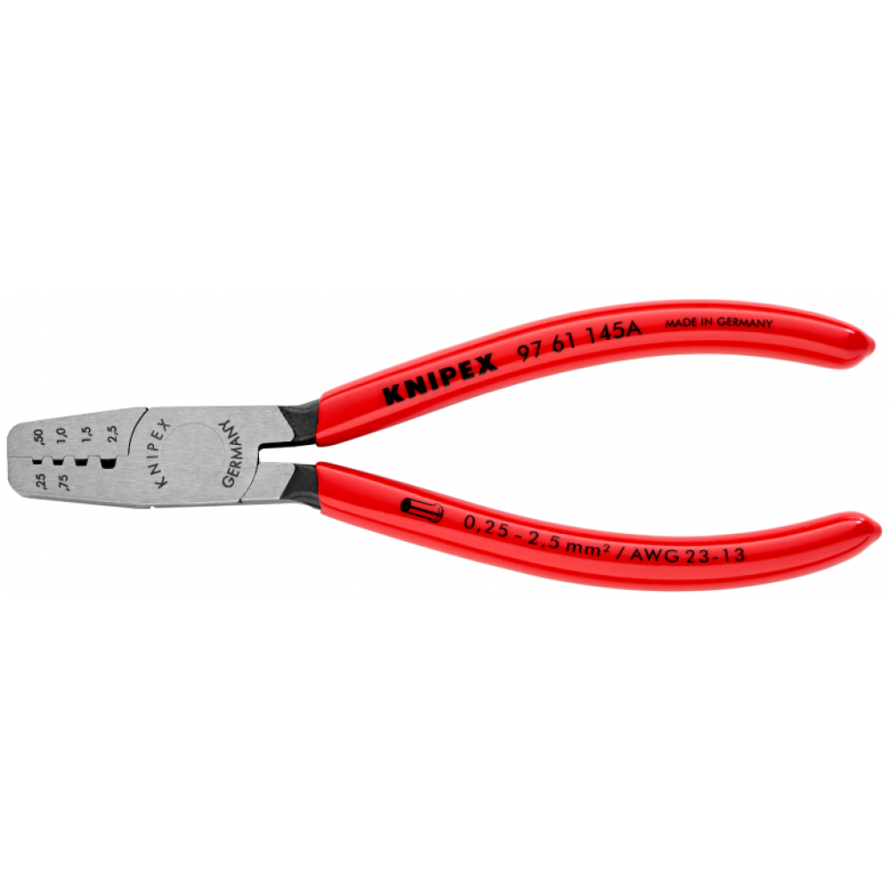 Инструмент Knipex для обжима контактных гильз (97 61 145 A)