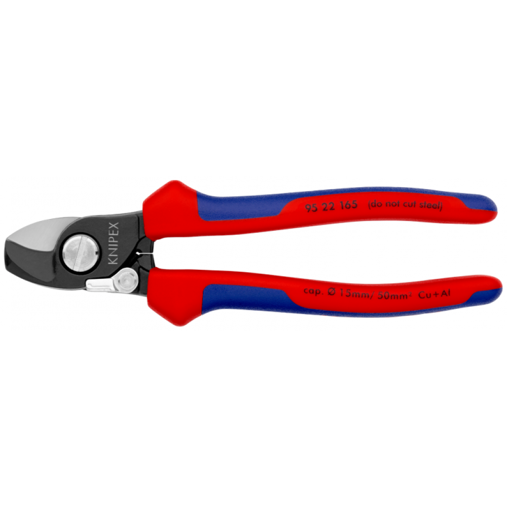 Ножиці для різання кабелів Knipex (з пружиною, що розкривається) Ø 15 мм / 50 мм², 165 мм (95 22 165)