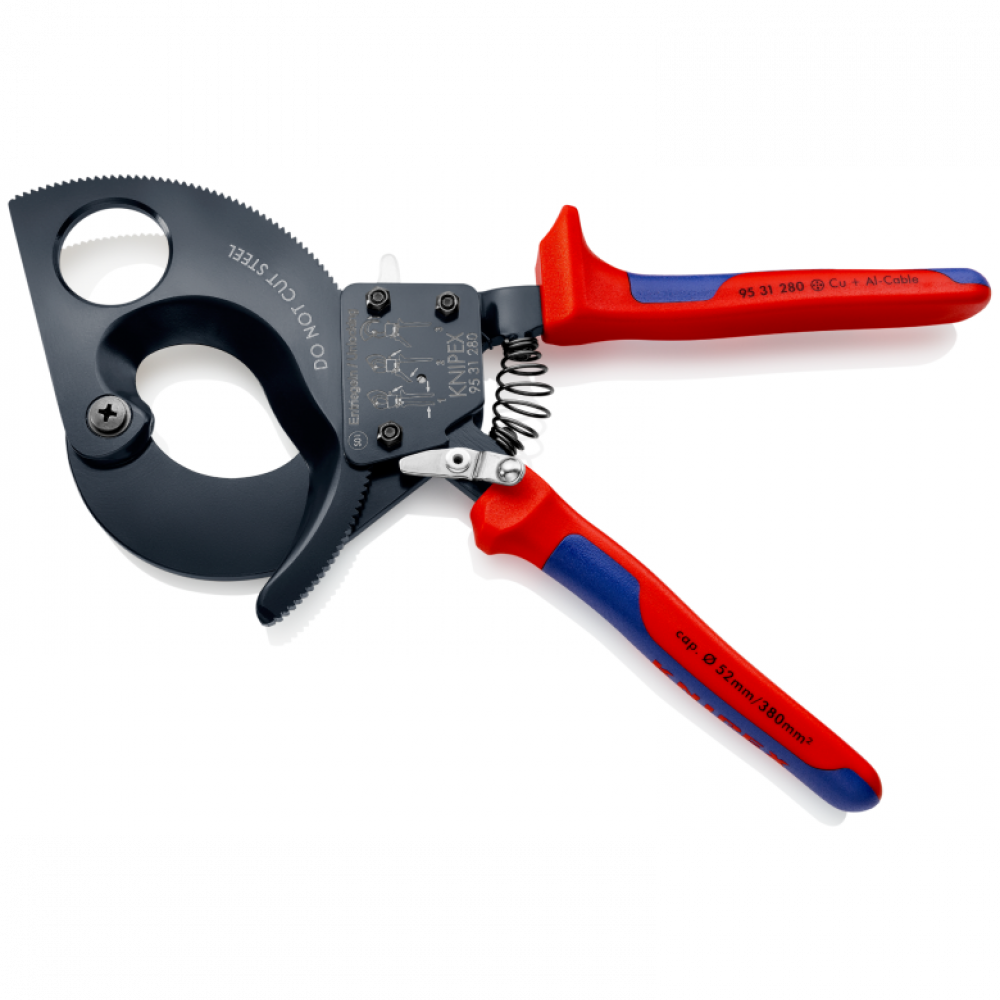 Ножницы для резки кабелей Knipex (с рычажным механизмом) Ø 52 мм / 380 мм² (95 31 280)