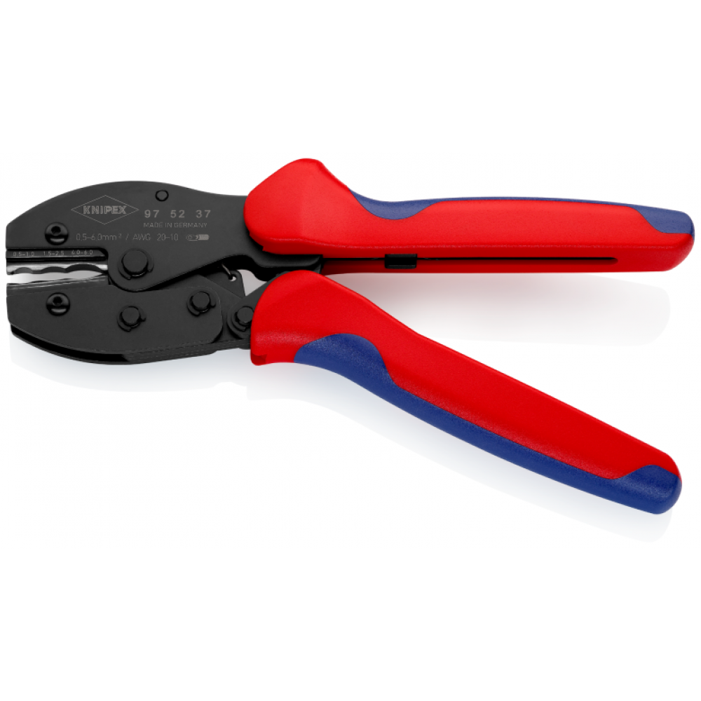 Клещи зажимные Knipex PreciForce® для опрессовки, от 0,5 до 6,0 мм² (97 52 37)