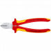 Кусачки бічні Knipex VDE (хромовані), 180 мм (70 06 180)