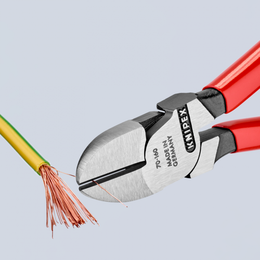 Кусачки бічні Knipex (фосфатовані), 160 мм (70 01 160)