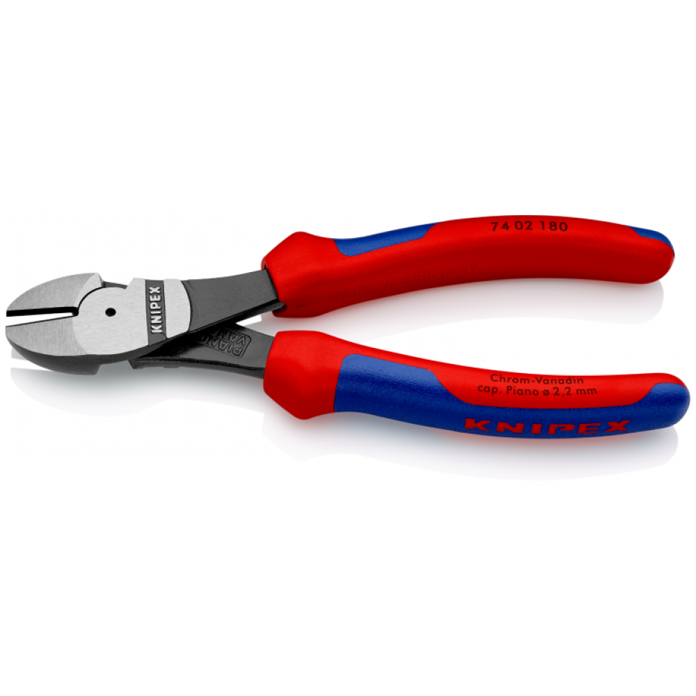 Кусачки бокові Knipex особливої потужності, 180 мм (74 02 180)