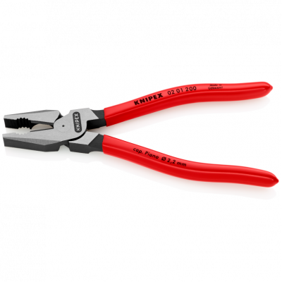 Плоскогубці Knipex комбіновані особливою потужністю, 200мм (02 01 200)
