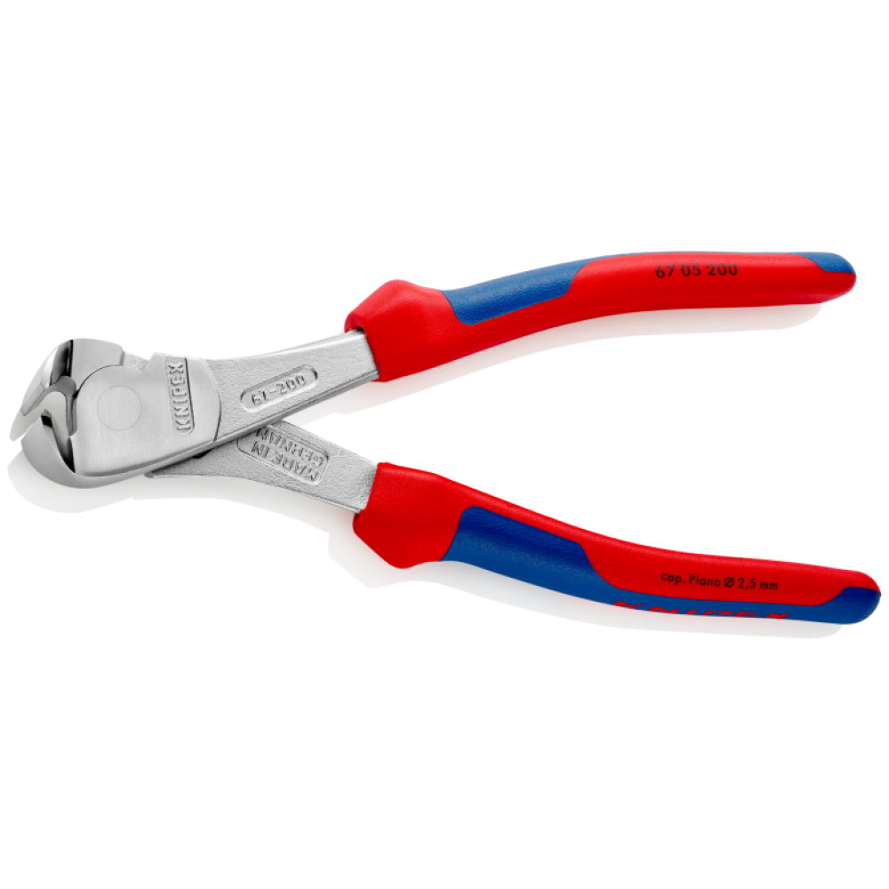 Кусачки торцевые Knipex особой мощности, 200 мм (67 05 200)
