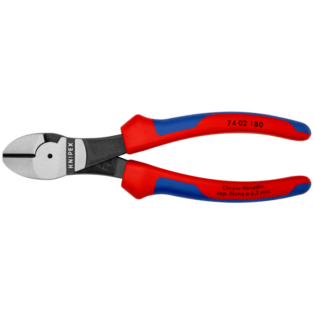 Кусачки бокові Knipex особливої потужності, 180 мм (74 02 180)