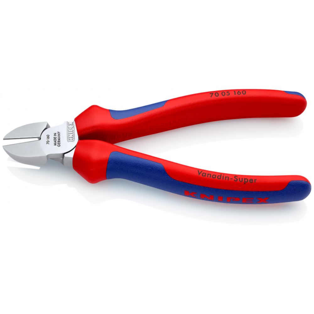 Кусачки бічні Knipex (хромовані), 160 мм (70 05 160)