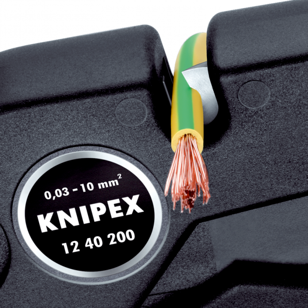 Стрипер Knipex самоналагоджувальний до 10,0 мм² (12 40 200)